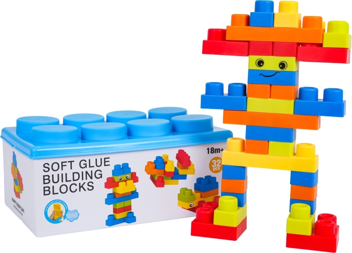 Set van zachte bouwblokken 32 stuks