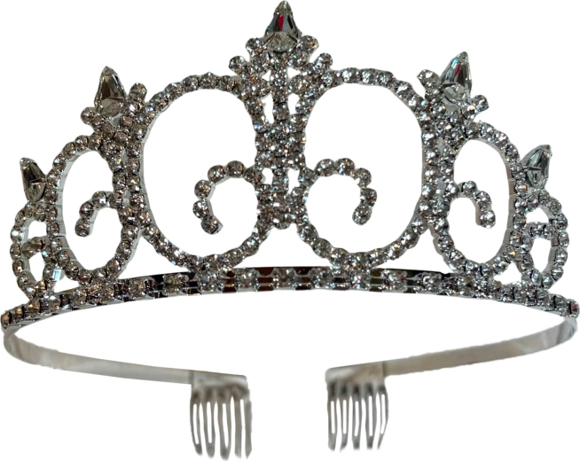 Roze haarband Diamond Queen