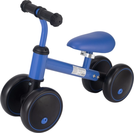 Sparkys loopfiets met vier wielen – blauw