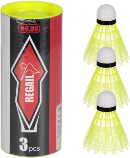 Badmintonshuttles in koker 3 stuks
