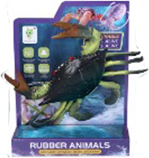 Rubberen krab 13 cm – vrolijk speeltje voor in bad en in de tuin