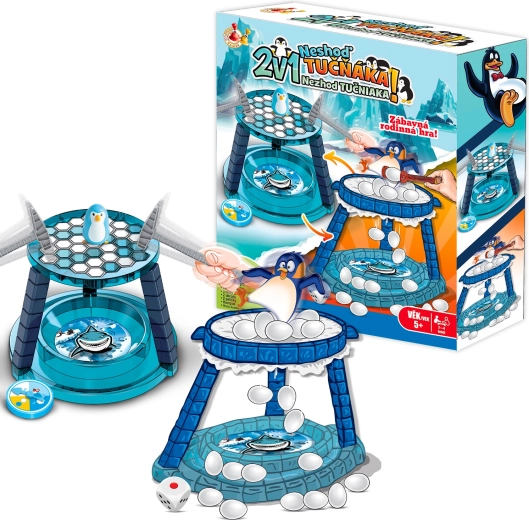 Studo Games 2-in-1 Laat de pinguïn niet vallen – familiespel met behendigheid