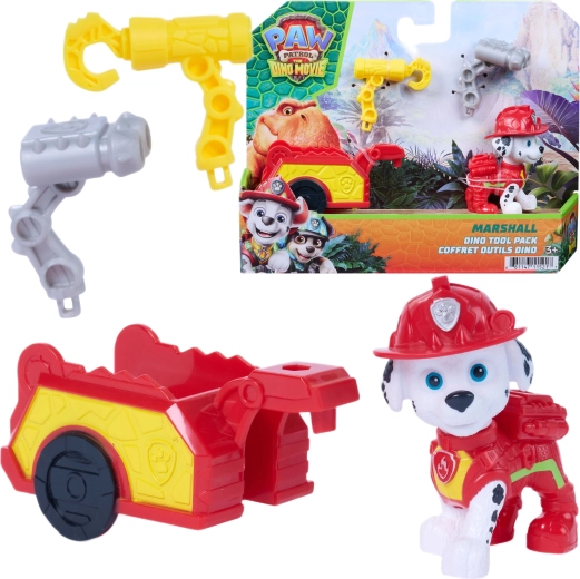 Spin Master PAW Patrol Dino Film Marshall – figuur met aanhanger en accessoires