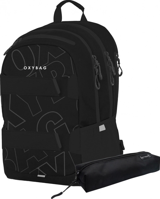 OXYBAG Studentenrugzak + etui OXY Sport Font White