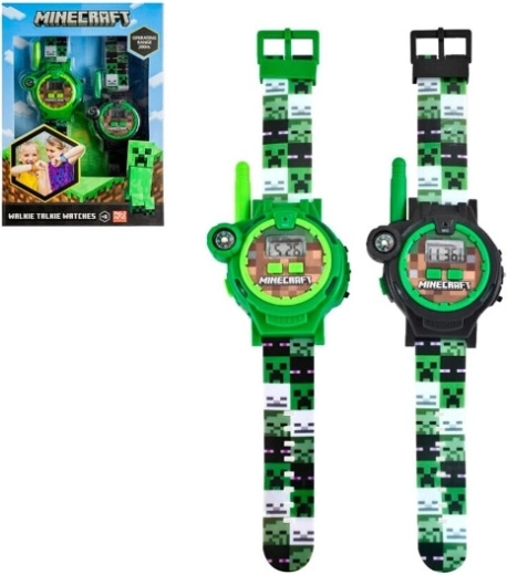 Minecraft kinderhorloges met walkie-talkie (set van 2) met LED-zaklamp en kompas