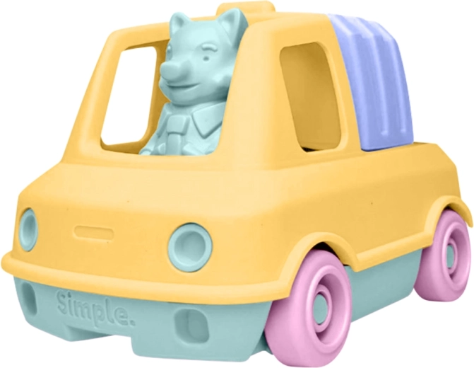 Simple. oranje vuilniswagen voor kinderen voor zand en water