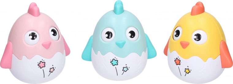 Roly poly kuiken met belletjes 12 cm