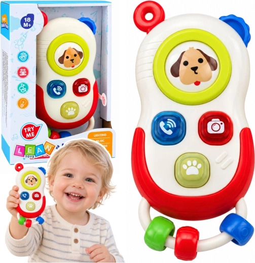 Interactieve kindertelefoon met lichtjes en geluiden 18m+ - 1 stuk
