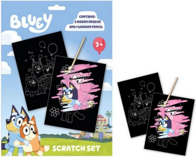 Krasplaatjes BLUEY – creatieve set