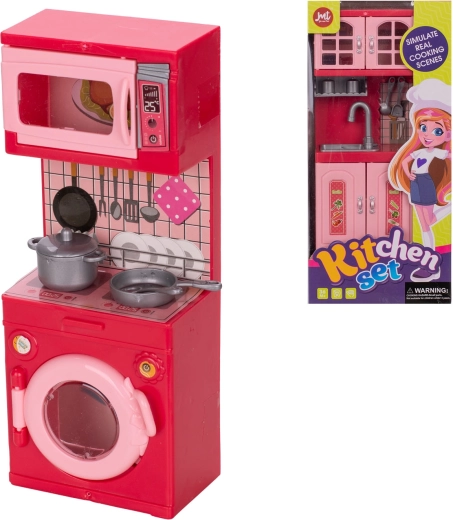 Poppenkeuken 20 cm – set met gootsteen of wasmachine
