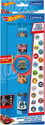 Digitale projectiehorloge HOT WHEELS van Lexibook met 20 afbeeldingen