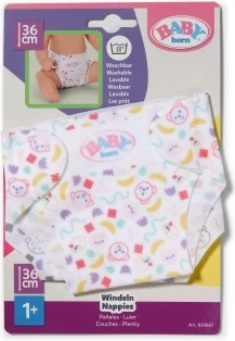BABY born stoffen luiers voor poppen van 36 cm - 2 stuks