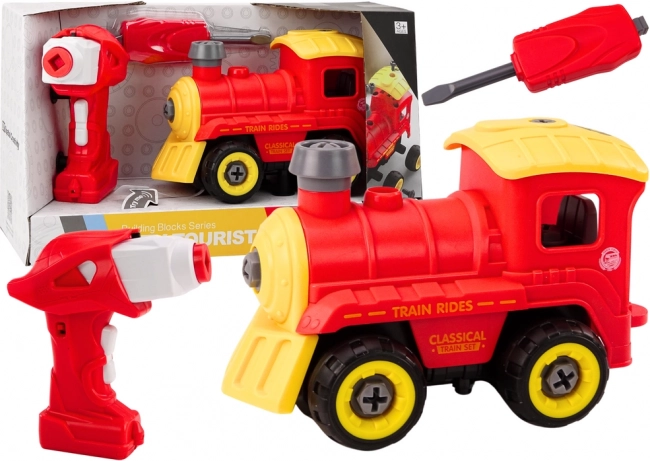 Demonteerbare afstandsbediende locomotief – rood