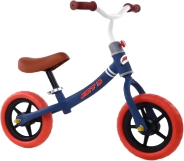 Blauwe kinderloopfiets