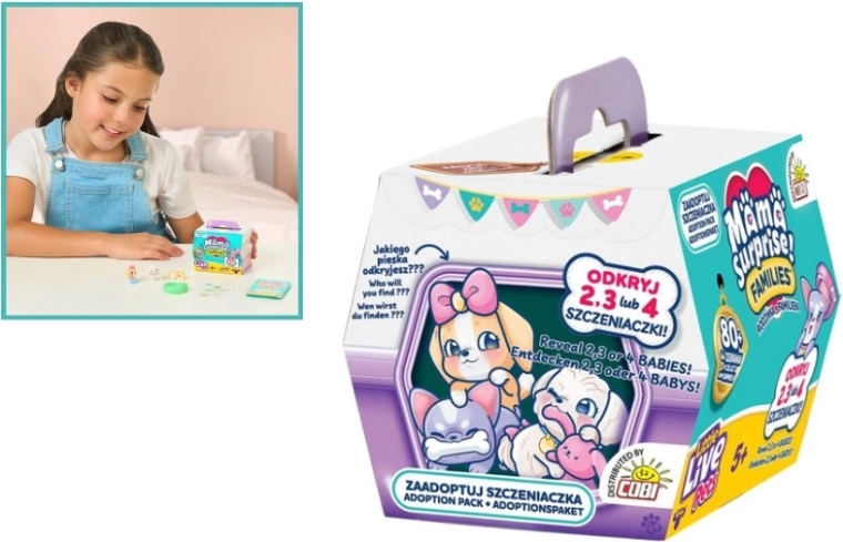 COBI Little Live Pets Familie adopteert puppy's - 1 stuk