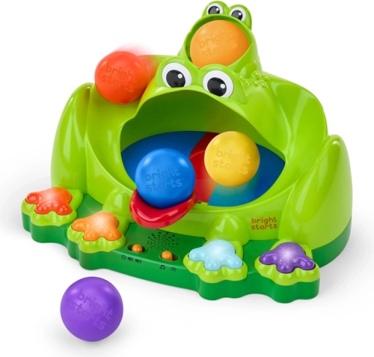 Interactieve kikker met opspringende balletjes BRIGHT STARTS Poppin' Ball Frog, 6m+