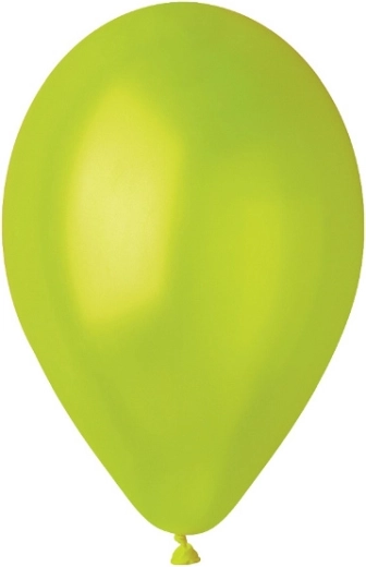 Metallic pistachekleurige ballonnen 25 cm