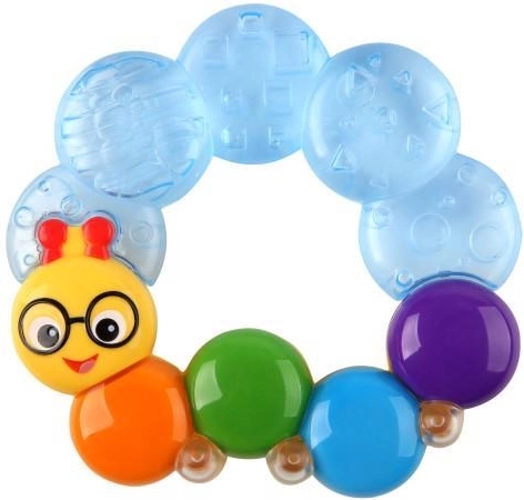 Baby Einstein watergevulde bijtring Teether-pillar blauw 3m+