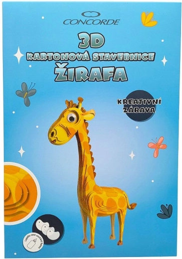 3D kartonnen bouwpakket giraffe