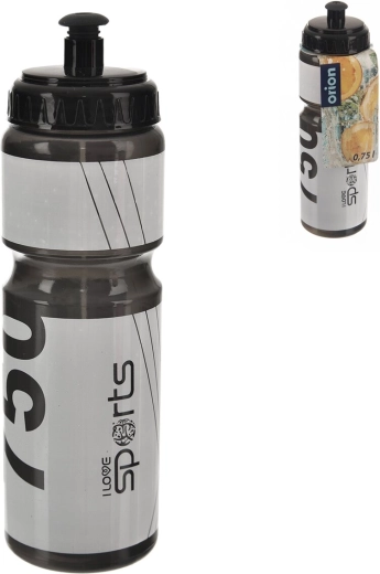 Sportfles UH 0,75 l zwart