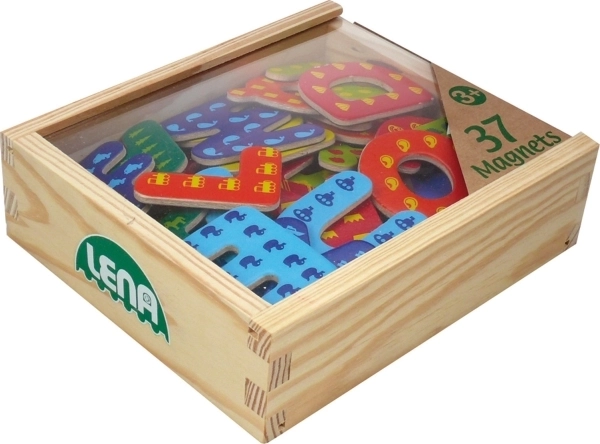 LENA houten magnetische letters - 1 stuk