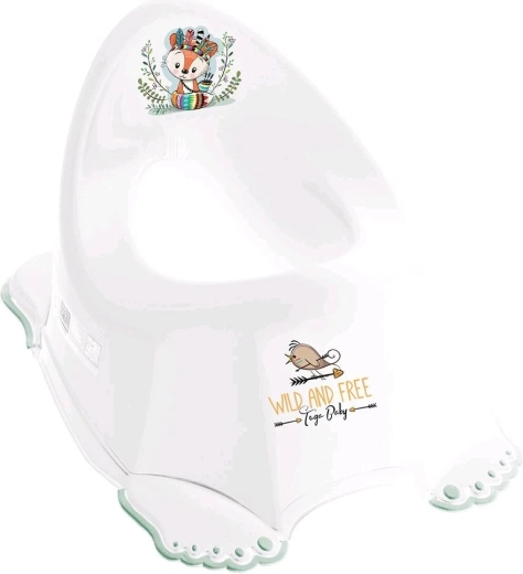 Muzikaal kinderpotje antislip Wild & Free vos wit
