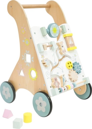 2Kids Toys actief loopwagentje met dieren in pastelkleuren