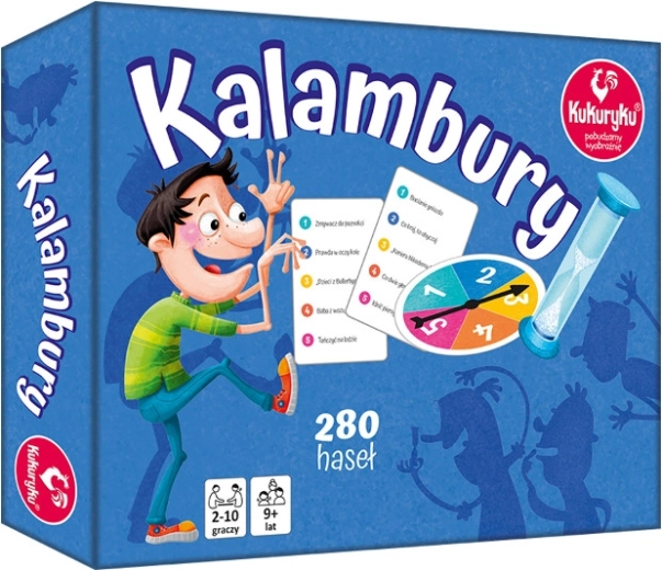 Kalambury – familie-feestspel met categorieën en een rad van fortuin