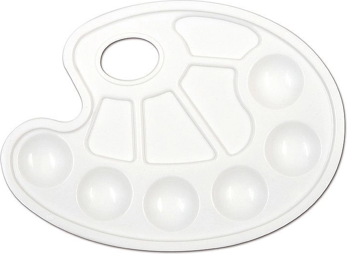 Schilderspalet CONCORDE wit, 10 kommetjes