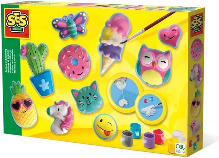 SES creatieve set – gipsafgietsels vrolijke figuurtjes
