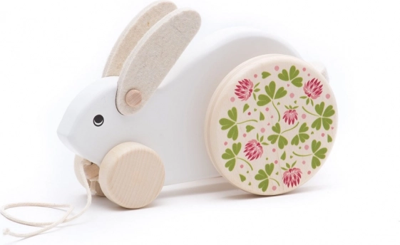 Grote witte houten trekhaas Bajo