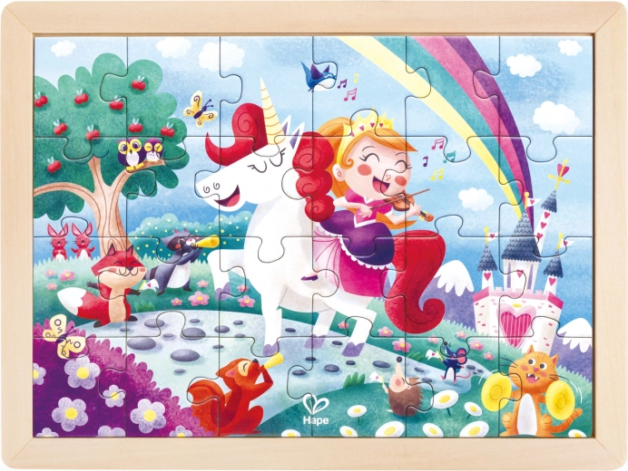 Puzzel eenhoorn en vrienden