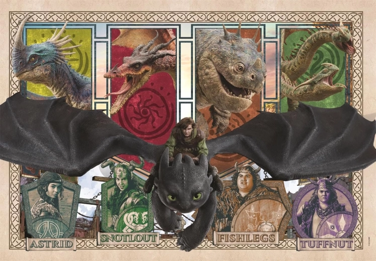 Clementoni puzzel Hoe tem je een draak SuperColor 300 stukjes