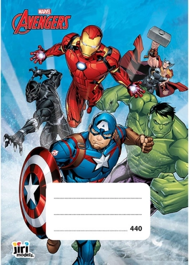 Schoolschrift A4 zonder lijnen Avengers