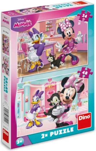 Puzzel Minnie en Figaro 24 en 48 stukjes