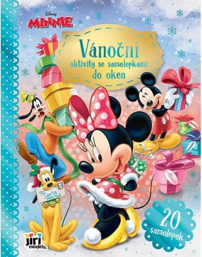 Kerstactiviteiten met raamstickers Minnie