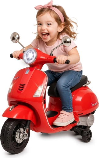 Elektrische kindervoertuig Vespa GTS 125 rood