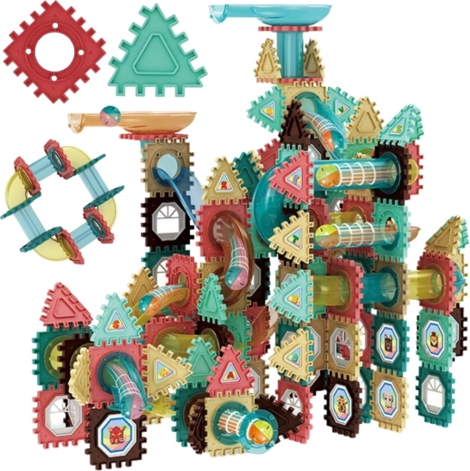 Woopie magnetische bouwblokken 3D – educatieve knikkerbaan 228 stuks