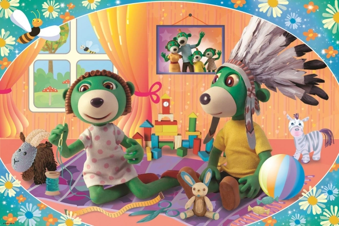 Puzzel Treflíci samen plezier MAXI 24 stukjes