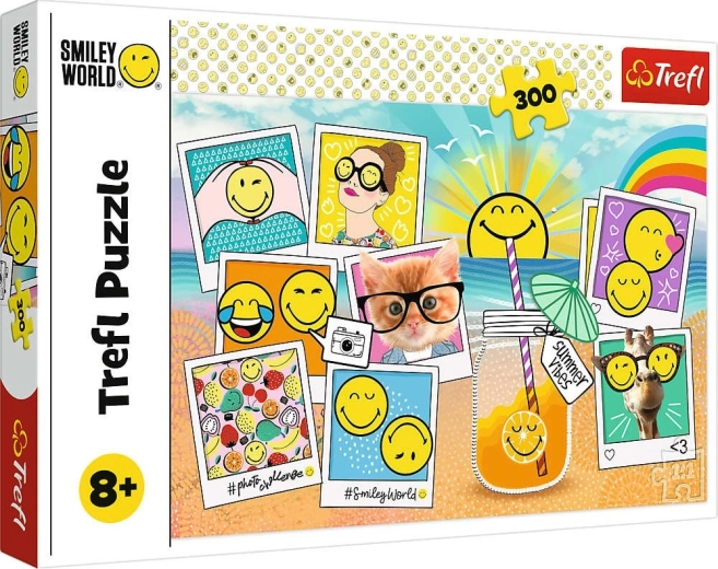 Puzzel 300 stukjes Smiley op vakantie