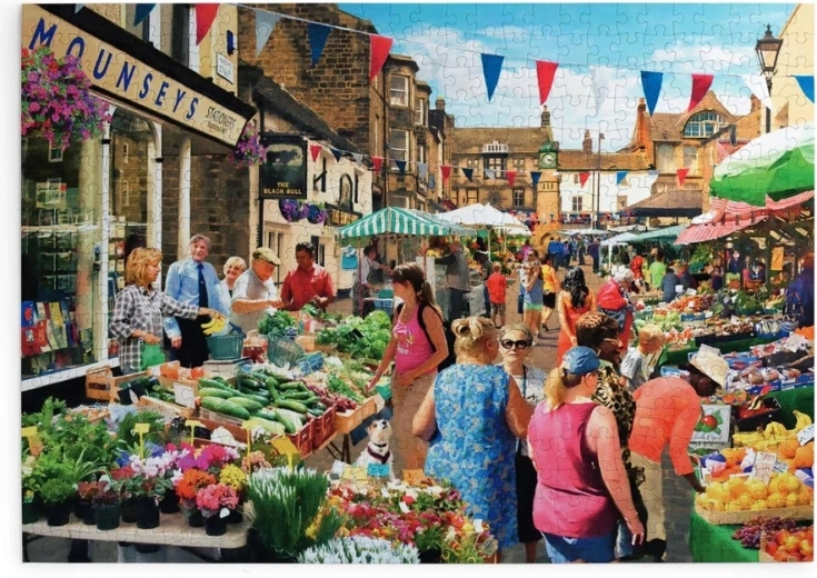 Puzzel Straatmarkt 500 stukjes