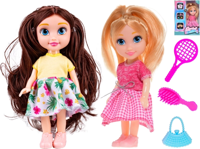 Pop 14,5 cm met accessoires – blondine of brunette