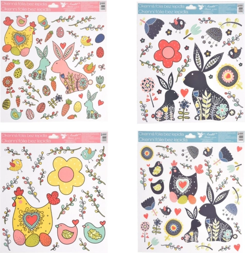 Paasraam decoratiefolie 30 × 34 cm (mix van 4 motieven)