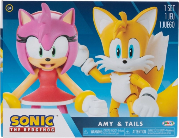 Figuren SONIC – Amy en Tails 10 cm