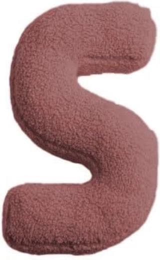 MEALINI pluche letter S roze