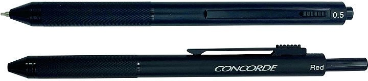 Kogelschrijver multifunctioneel 4-in-1 CONCORDE Chameleon, zwart