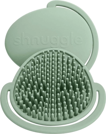 Shnuggle baby siliconen hoofdhuidborstel eucalyptus