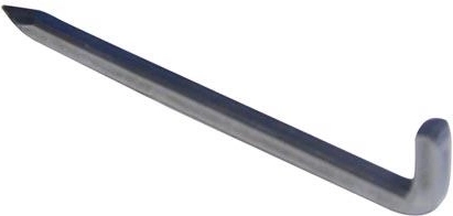 Haak 100 mm glanzend (100 stuks)