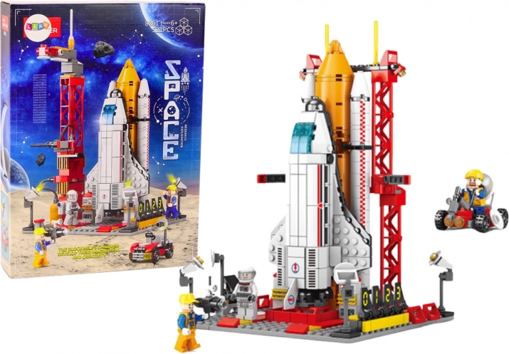 Ruimtestation Bouwblokken Ruimteraket 521 stuks.