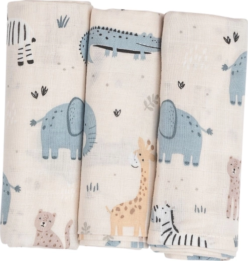 Bubaba by FreeON stoffen luiers beige safari - 3 stuks